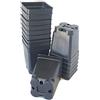 Landmark Plastics Piantine quadrate da 254-6,3 cm in plastica nera profonda per piante da vivaio