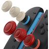 JSAUX Thumb Grips per Nintendo Switch 2, cappucci per levette antiscivolo aggiornati, design ergonomico, presa migliorata, comodi e resistenti, copri joystick, rossi e bianchi, 3 paia 6 pezzi