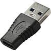 PremiumCord kur31-21, Adattatore USB 3.0 A maschio a USB-C femmina Super-Speed 5 Gbps, colore nero