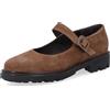 Soffice Sogno Ballerine Mary Jane in pelle punta tonda e tacco 3,5 cm
