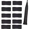 LGWJHCY Grip Tape Tennis Racket, Pack of 10 Tennis Grip Tape, Non-Slip Grip Tape, Badminton Racket, Overgrip Tennis Racket for Tennis Racket, Badminton, Squash Racket (Black)