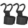 Keenso Gancio per sollevamento pesi, 2 pezzi Gancio per sollevamento pesi per allenamento fitness Manopole per cinghie Supporto per polso per attrezzi sportivi(Weight Lifting Hook)