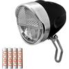 nean fanale Anteriore a LED per Biciclette omologazione StVZO incl. batterie, 30 Lux