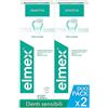 Elmex Collutorio Sensitive I 2 Confezioni da 400ml I Protezione Extra dai Denti Sensibili e dalla Carie Radicolare I Con Fluoruro Amminico | con Tripla Azione | Rinfresca l´alito | 0% Alcohol