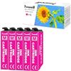 Yowell 5X Compatibili 604XL Magenta Cartucce Compatibili con Epson 604XL 604 XL Magenta per Expression Home XP-3200 XP-3205 XP-4200 XP-4205 XP-2200 XP-2205, Workforce WF-2910