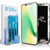 GULEEK Display per iPhone X, Schermo LCD FHD COF 5,8, Touch Screen Integrato | Immagine nitida, tocco preciso, 3D Touch, compatibile Face ID, kit riparazione, vetro protettivo, nastro adesivo incluso