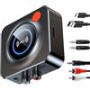 Wowsofty Ricevitore Bluetooth 5.3 HiFi, Adattatore Bluetooth AUX per Stereo Casa, Altoparlante, Amplificatore HiFi, con RCA/AUX Jack 3,5mm per Stereo Casa, Altoparlante, Amplificatore