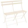 Fermob - Panchina pieghevole Bistro - Beige - Acciaio laccato - Designer Studio Fermob