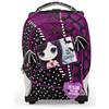 GO POP Zaino Trolley Dark Love, 3 Grafiche Frontali Intercambiabili e Pop-Up A Tema Dark Academia, 2 Scomparti Con Cerniera, Spallacci Imbottiti, Per Bambina, Scuole Elementari e Medie