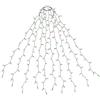 SALCAR Luci Albero Natale, 3M 10 Fili 350 LED Luci Decorazione Natale per Albero con Anello, 8 Modalità, Impermeabile IP44 Luminarie Natalizie Cascata per Interno Esterno, Multicolore
