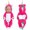YITULOU Abbigliamento bambola 43 cm, Abbigliamento bambola Include un vestito, nuovo Abbigliamento Abbigliamento Abbigliamento bambola 14-18 pollici (rosa)