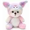 LEIGHT Orsetto di Peluche con Felpa Morbido, Coccoloso & Adorabile - Il Regalo Perfetto per Tutte le Età! (Orsetto Sogno Pastello)