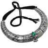 Fatto a mano Collana con pietre preziose in malachite fatta a mano regolabile in nero Dori...