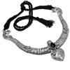 Fatto a mano Collana con pietre preziose in onice nera fatta a mano regolabile nera Dori g...