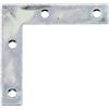 Alberts GAH-Alberts 336905 Squadretta per mobili, Acciaio, 50 x 50 x 10 mm / 50 Stk