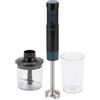 JATA JEBT1795 - Frullatore a mano professionale da 800 W | Lame e piede in acciaio inossidabile | Velocità regolabile e funzione TURBO | Include tritacarne e misurino da 600 ml | Facile pulizia