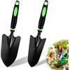 AKINSTER Pala da giardino piccola, 2 pezzi, in acciaio al carbonio, mini pala da spiaggia, da giardino, per piantare il diserbo