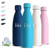 Grsta Borraccia Termica, Borraccia 500 ml, Senza BPA, Borraccie Bambini, Senza Perdite, Bottiglie Acciaio Inox, Mantiene Caldo per 12 Ore/Freddo 24 Ore, Borracce per Scuole, Ufficio, Campeggio, Caffè