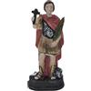 DRW Figura San Expedito Patron delle cause urgenti e protettore in situazioni difficili in resina dipinta a mano 4x4x11 cm