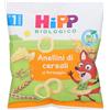 HiPP Biologico Anellini di Cereali al Sapore Formaggio 25 g Snack