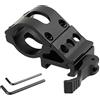 ToopMount Offset angolare a Basso Profilo Supporto per Anello 25,4mm QD Guida di Picatinny per Torcia Torcia Accessori per la Caccia alla Vista Laser Attacco a innesto rapido