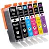 Tinnee 6X Cartucce 580XXL 581XXL Compatibili per Cartucce Canon 580XXL Canon 581XXL PGI-580XXL CLI-581XXL per Canon Pixma TR7550 TR8550 TS6150 TS6151 TS705 TS8150 TS8250 TS9150 TS6151 TS8251 TS6250