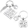 NyxSeat 2 portachiavi commemorativo per animali domestici, portachiavi per gatti di addio, portachiavi a forma di gatto da 30 mm, portachiavi a forma di ala, può essere appeso alle chiavi o alle borse della