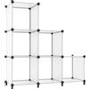 Organizer per Armadio, Modulare, 6 Cubi, in Plastica, per Fai Da Te, Libreria, V