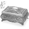 Carillon Decorativo in Metallo, Elegante Portagioie Musicale, Souvenir Ornato pe