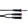 Cordial - Y‑adapter 30 cm jack TRS 6.3 mm maschio - 2x jack TS 6.3 mm femmina (EY 0.3 VGG)