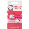 KP Pharma Hello Kitty - Set di 4 elastici per coda di cavallo e chignon, senza cuciture, senza danni, accessori per capelli per donne e ragazze, alta elasticità e presa comoda per tutti i tipi di capelli