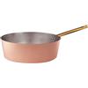 Baldassare Agnelli Pentole Agnelli Linea Rame Casseruola Alta con Manico Inox, Marrone, 18 cm