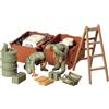 Tamiya TM35180 - Kit di riparazione per serbatoio motore tedesco (-) militare 300035180-1:35 Diorama Repair (2), replica, plastica, artigianato, modellismo, montaggio, non verniciato, multicolore,
