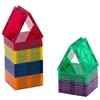 Playmags Kit di partenza - Set di 30 pezzi quadrati: ora con magneti più forti, tessere magnetiche robuste e super resistenti con colori vivaci e chiari STEM giocattoli per bambini