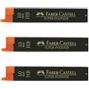 Faber-Castell - Confezione da 12 mine in super polimero HB, 1,0 mm, confezione da 3