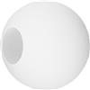 Holibanna Paralume a sfera in vetro smerigliato: paralume a sfera di vetro di ricambio per lampada a sospensione 10 cm, diametro foro 4 cm, bianco