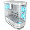 COUGAR Case Gaming FV270 RGB Midi Tower Bianco con Ventole RGB e Supporto Liquid