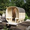 Parama Sauna finlandese da esterno 4 persone 185x220cm h194 in legno di abete | Kota