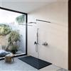 Parama Piatto doccia 80x180 cm colore nero effetto pietra | Samos