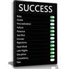 PLFKLI Success Patient Consistency Hard Work Risk Inspirational Poster Inspirational Wall Art Self Motivating Black Canvas Decor Front Citazioni Incoraggiante Regalo Imprenditore Wall Art Ufficio Cassroom