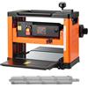 VEVOR Pialla a Spessore, 330 mm Larghezza, Banco Elettrico Motore da 2000 W e 23500 Giri/min, Testa di Taglio a Spirale con 24 Inserti, Velocità Singola, per Materiali in Legno Duro e Tenero