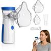 Horktrust Aerosol Portatile Silenzioso, USB-C Ricaricabile Ultrasuoni, Ricaricabile Macchina Aerosol per Adulti e Bambini, Alleviare le Difficoltà Respiratorie(Blu)