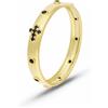 Gioielleria Lucchese Oro Anello Rosario Uomo Oro Giallo GL102363