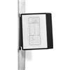 Durable 591801 Vario Magnet Wall 10, Leggio da Parete con Supporto Magnetico, 10 Pannelli, Formato A4, 390x325x260 mm, Nero