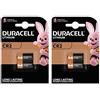 Duracell - 4 batterie al lito Ultra Photo DLCR2 3 V, 2 confezioni da 2 batterie