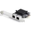 StarTech.com Scheda di Rete PCIe Gigabit a 2 Porte 5G, Interfaccia LAN PCI Express 5G/2,5G/1G/100M/10M, Realtek RTL8126, NIC Multi-Gigabit per Windows e Linux, TAA [PR25GR-NETWORK-CARD]