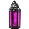 Vela Lanterns Marocchina Decorativa Candela Lanterne da Esterno, Porta Candele, Rosa