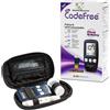 Codefree Set misuratore di glicemia CodeFree con strisce reattive, set per diab