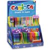 Carioca Penna a sfera con cappuccio Carioca Fiorella colori assortiti - punta 1 mm - fusto colori assortiti (conf. 36)