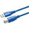 MediaRange Cavo di collegamento Media Range USB 3.0 AM/BM blu - R01062